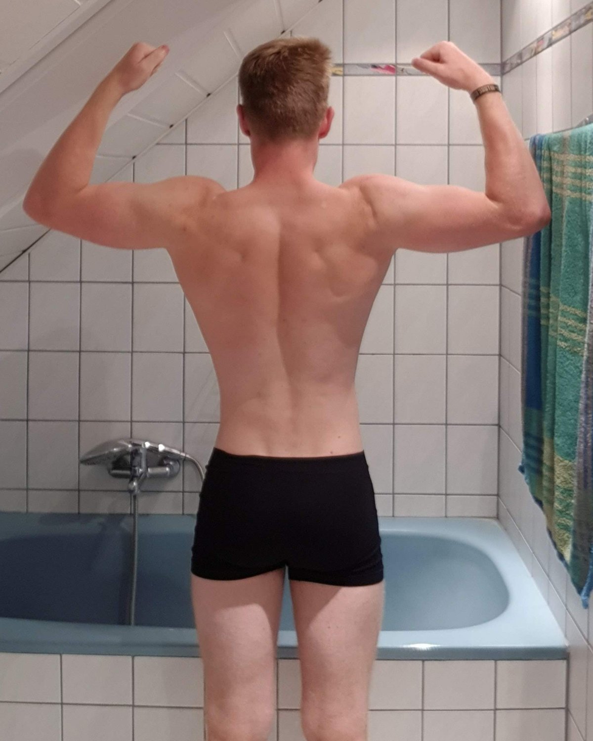 Simon in 2016, before starting his training journey